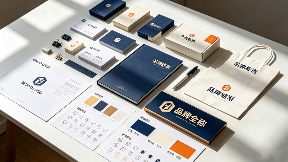 品牌VI全案设计流程示意图