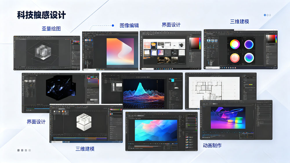 主流设计软件对比分析图