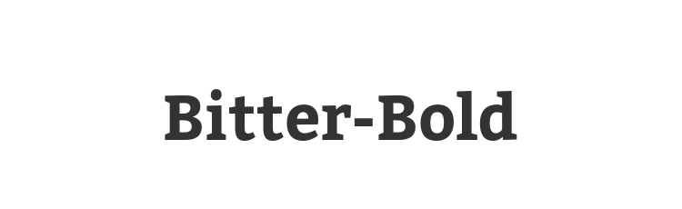 Bitter-Bold