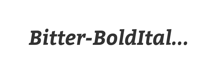 Bitter-BoldItalic
