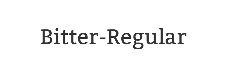 Bitter-Regular