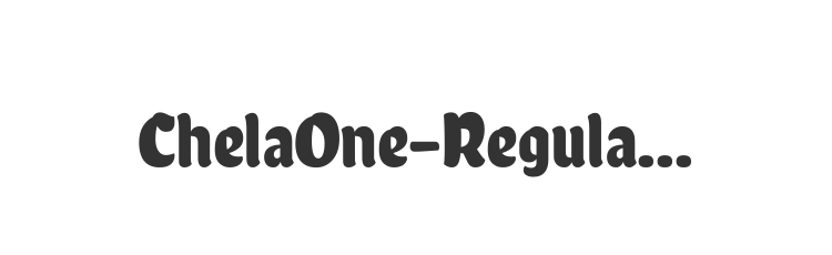 ChelaOne-Regular