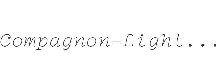 Compagnon-LightItalic