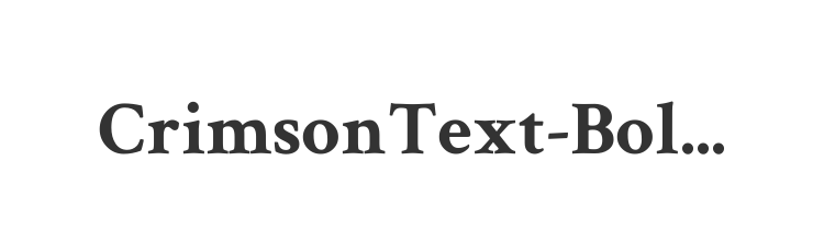 CrimsonText-Bold