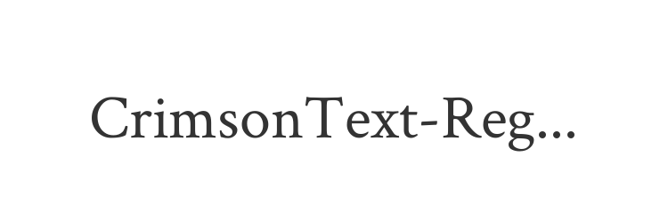 CrimsonText-Regular