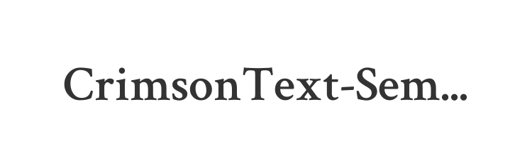 CrimsonText-SemiBold
