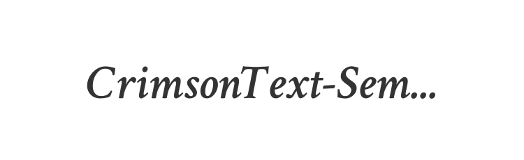 CrimsonText-SemiBoldItalic