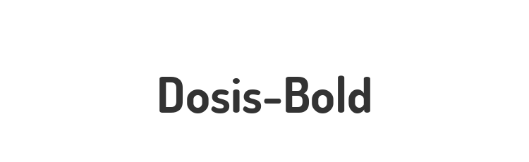 Dosis-Bold
