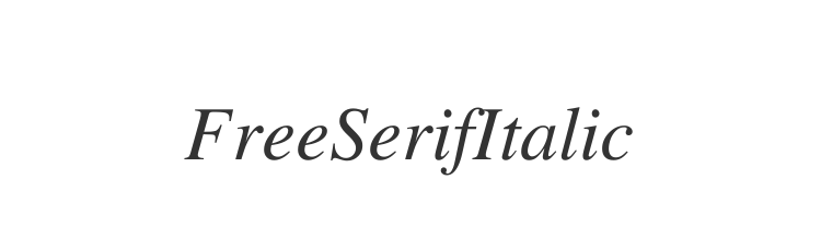 FreeSerifItalic