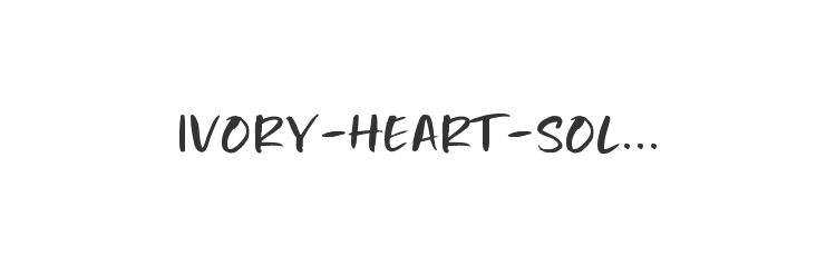 Ivory-Heart-Solid