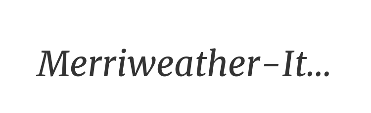 Merriweather-Italic