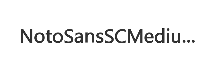 NotoSansSCMedium