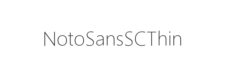 NotoSansSCThin