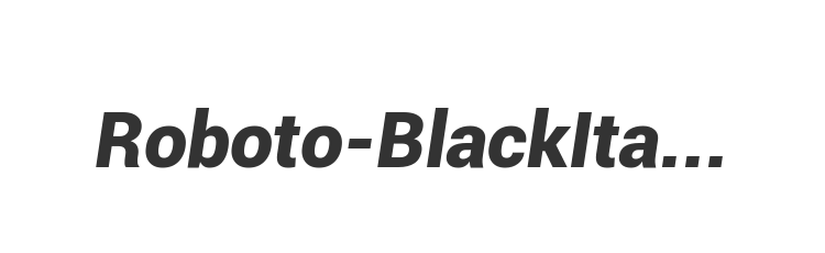 Roboto-BlackItalic