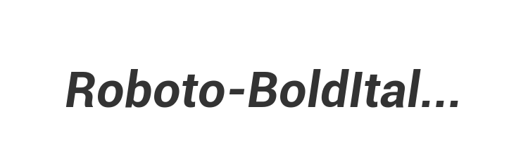 Roboto-BoldItalic