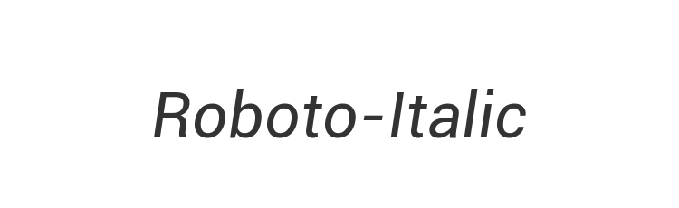 Roboto-Italic
