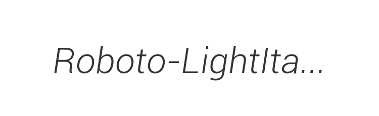 Roboto-LightItalic