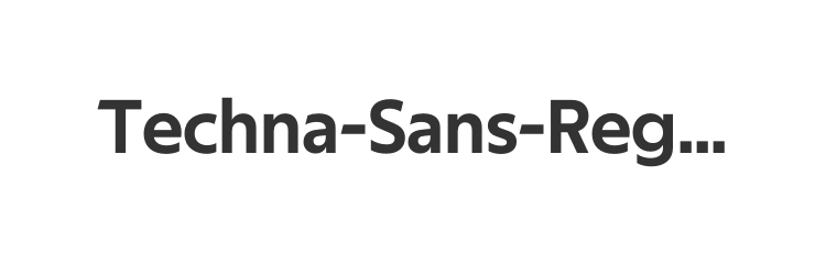 Techna-Sans-Regular
