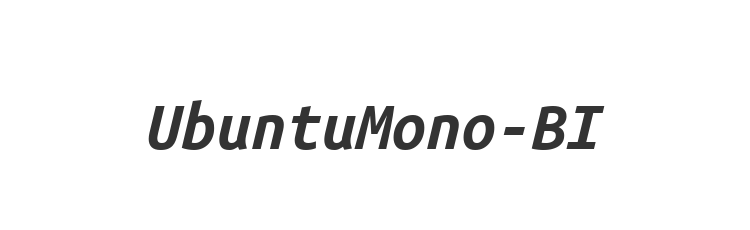 UbuntuMono-BI