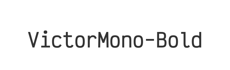 VictorMono-Bold