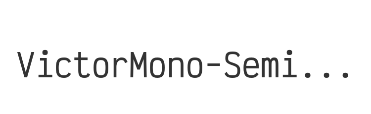 VictorMono-SemiBold