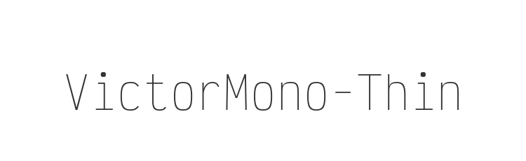 VictorMono-Thin