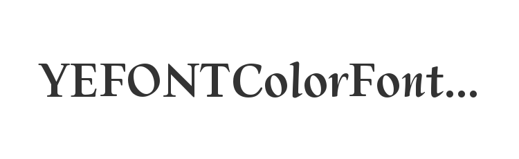 YEFONTColorFonts0831-Color1