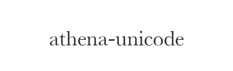 athena-unicode