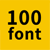 100font